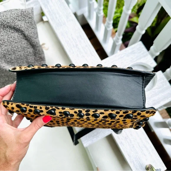 Loeffler Randall Junior Work Tote in Cheetah/Black NWT - Picture 9 of 16